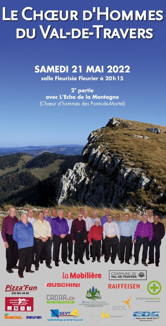 Concert Chœur Val-de-Travers et L’écho de la Montagne