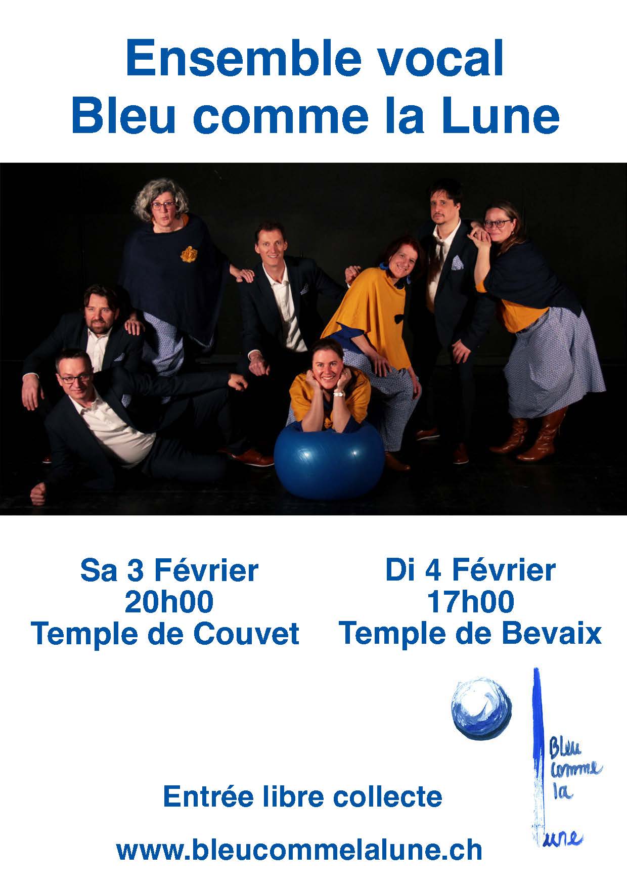 Bleu comme la lune en concert