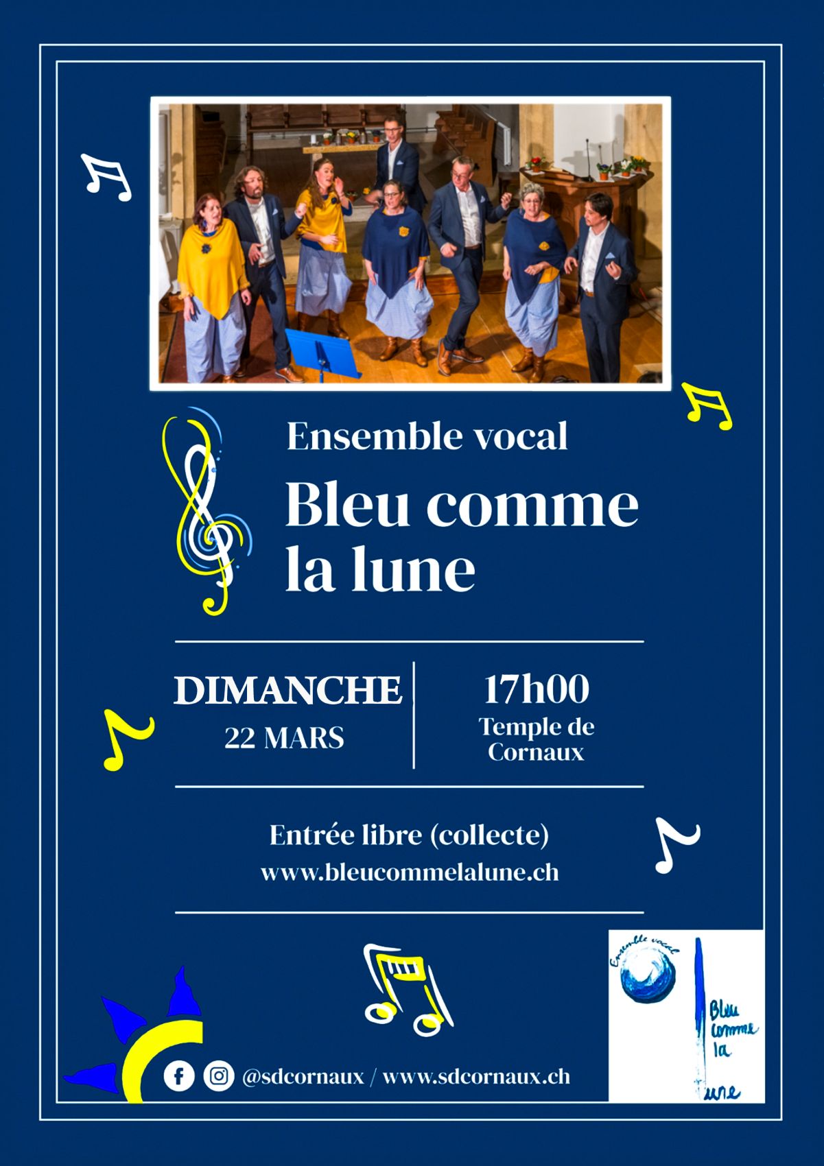 Bleu comme la lune en concert