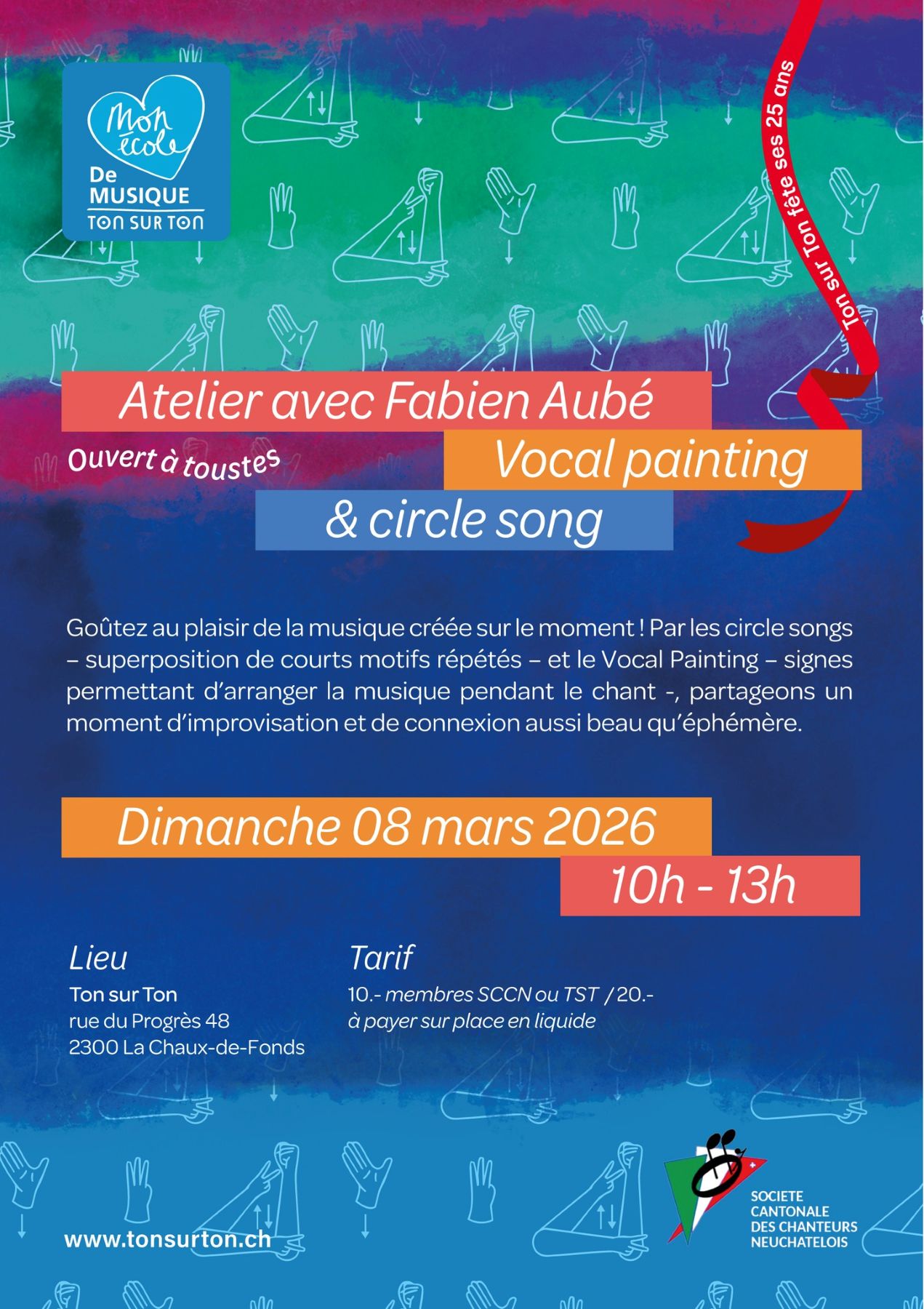 Atelier Vocal Painting & Circle Song avec Fabien Aubé